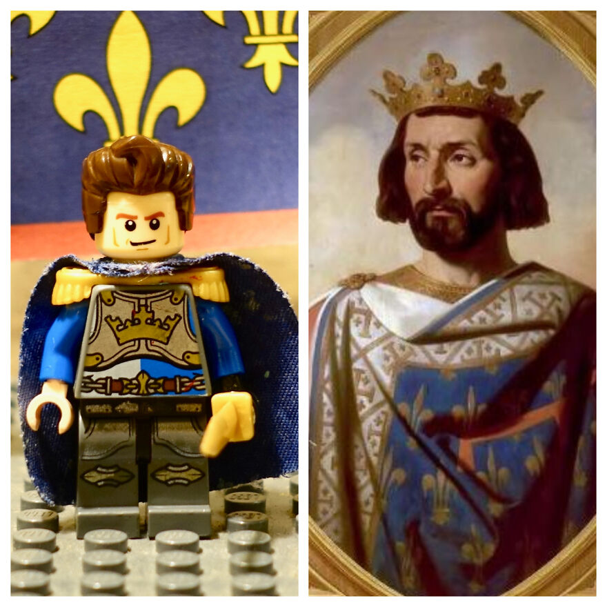 King Charles I Of Sicily (Charles Of Anjou), LEGO And Actual