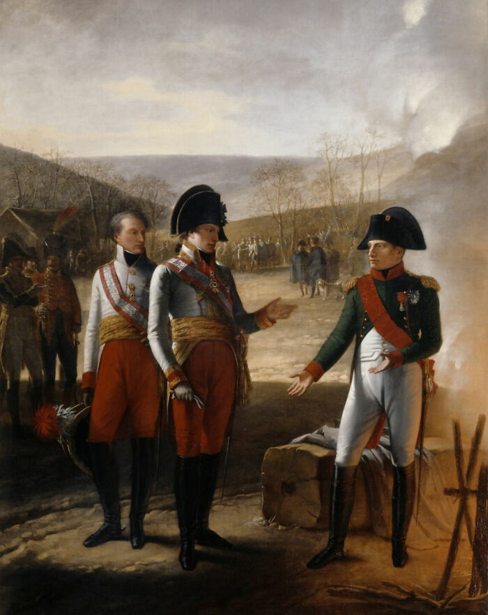 Interview Between Napoleon I And Francis II Of Austria, December 4, 1805 By Prud'hon, Pierre-Paul (1809)
