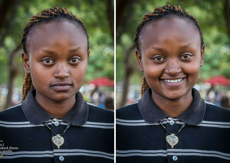 She Was Sitting With Friends In A Quite Section Of Uhuru Park, Bellow The Towering Buildings That Make Up The Central Business District Of Nairobi, Kenya... So I Asked Her To Smile