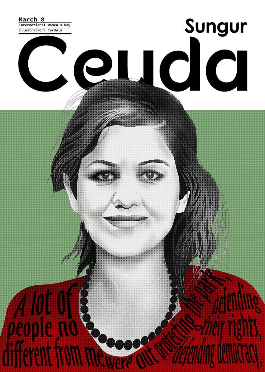 Ceyda Sungur (Born 1986) Is Known As The Red Woman, Turkish Academic And Activist
