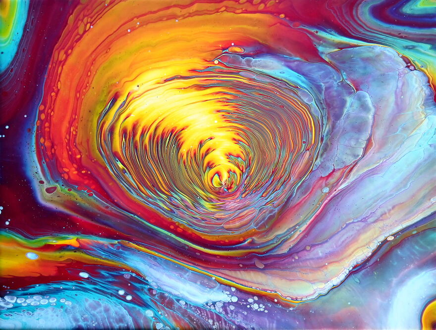 Straight Pour With Pearl White ~ Acrylic Pour Painting Straight Pour With Pearl White ~ Acrylic Pour Painting
