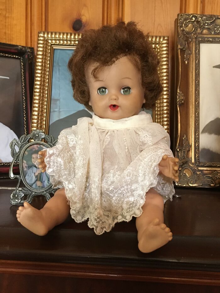 My "Tiny Tears" Doll, Received From Santa On Christmas 1958