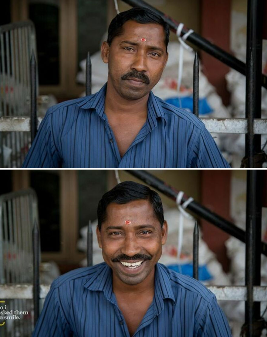 He Was Standing At His Stall, In Front Of The Train Station One Afternoon, As The Entire City Of Thiruvananthapuram Went On A Three Day Strike In Kerela, India... So I Asked Him To Smile