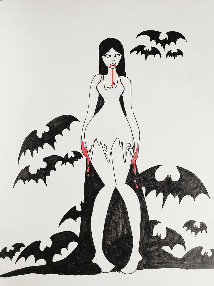 A Vampire Lady I Drew