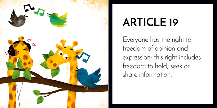 Article 19: Everyone Has The Right To Freedom Of Expression