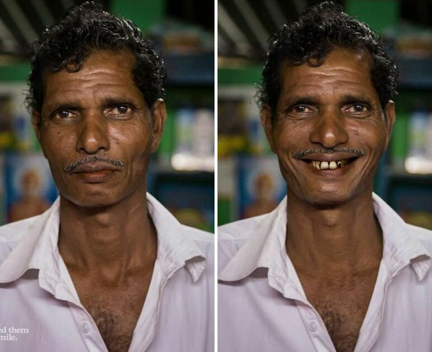 He Was In His Dimly Lit Shop As The Sky Faded Into Night In The Village Of Tharangambadi, As We Waited For A Bus In Tamil Nadu, India... So I Asked Him To Smile