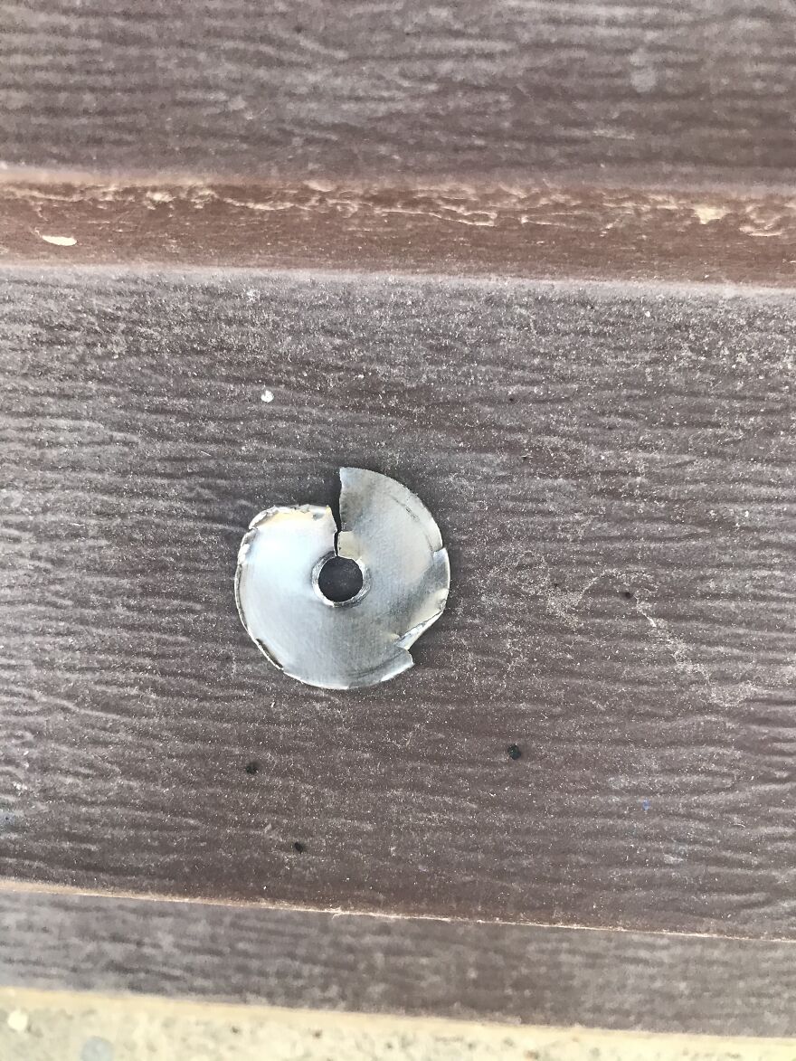 I was trying to cut a rusted bolt off and these is what it did to my cutting wheel 