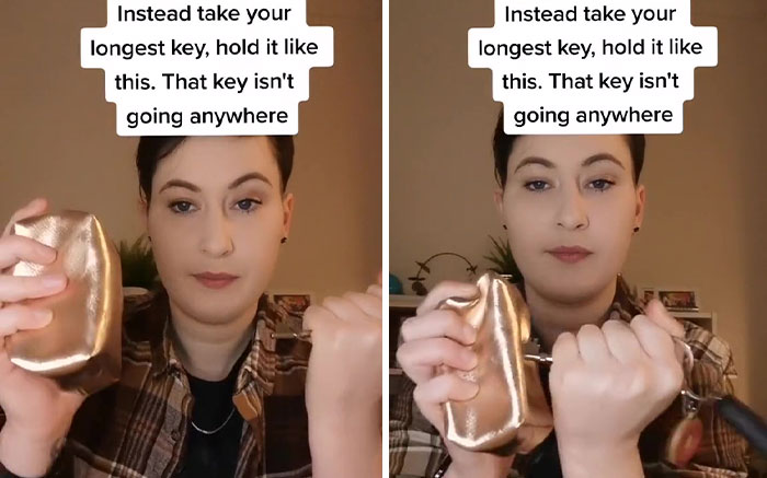 Woman Says Many People Hold Keys For Self-Defense Wrong, Teaches The Right Way