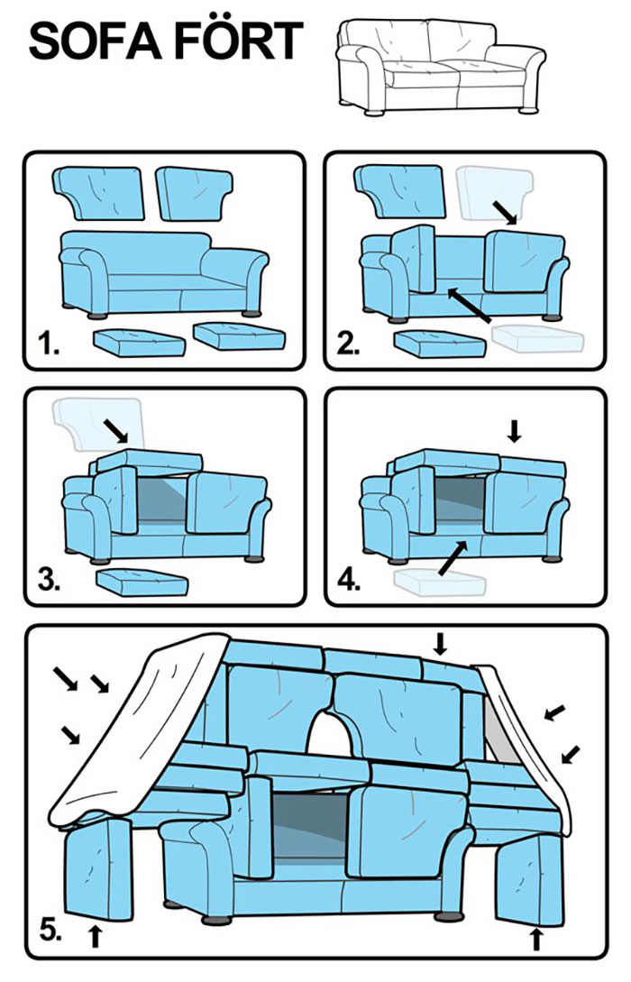Cómo hacer un increíble fuerte de sofá