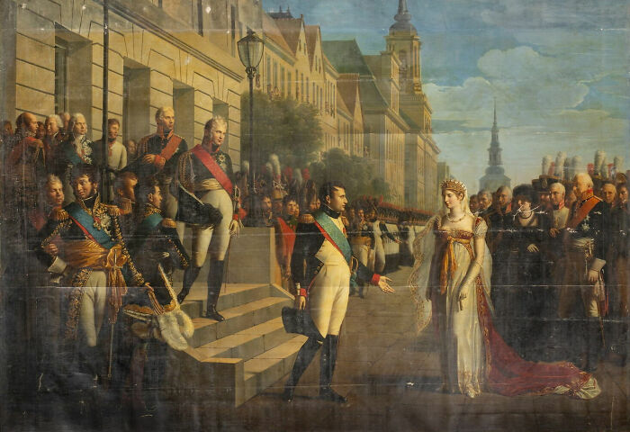 Interview Of Napoleon I And Queen Louise Of Prussia In Tilsitt, July 6, 1807 By Berthon, René Théodore (1810)