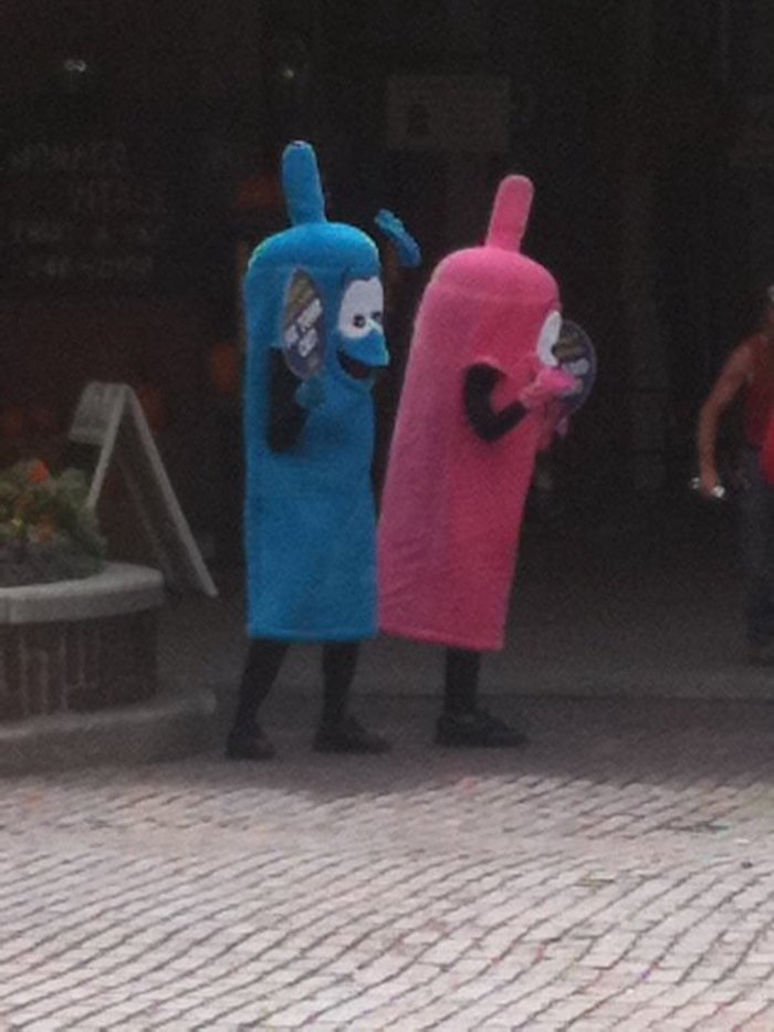 Fuzzy, Dancing Condoms In Omaha - I Still Have No Idea What This Was About