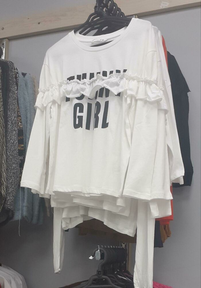 This Shirt Design. Says "Funny Girl" Upon A Closer Inspection