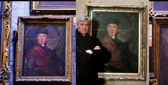 In The Harry Potter Movies (2001-2011), One Of The Portraits In The Grand Staircase Is Based On Stuart Craig, The Production Designer. He Worked On Every Movie