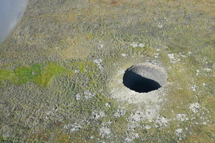 Til That In The Last 7 Years Craters Started To Appear In The Siberian Tundra, Similar To The Craters That Form By Cryovolcanism On The Saturn's Moon Enceladus.