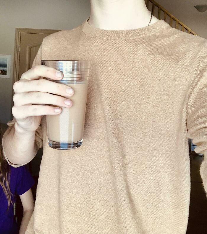 My Smoothie This Morning Matched My Sweater Perfectly
