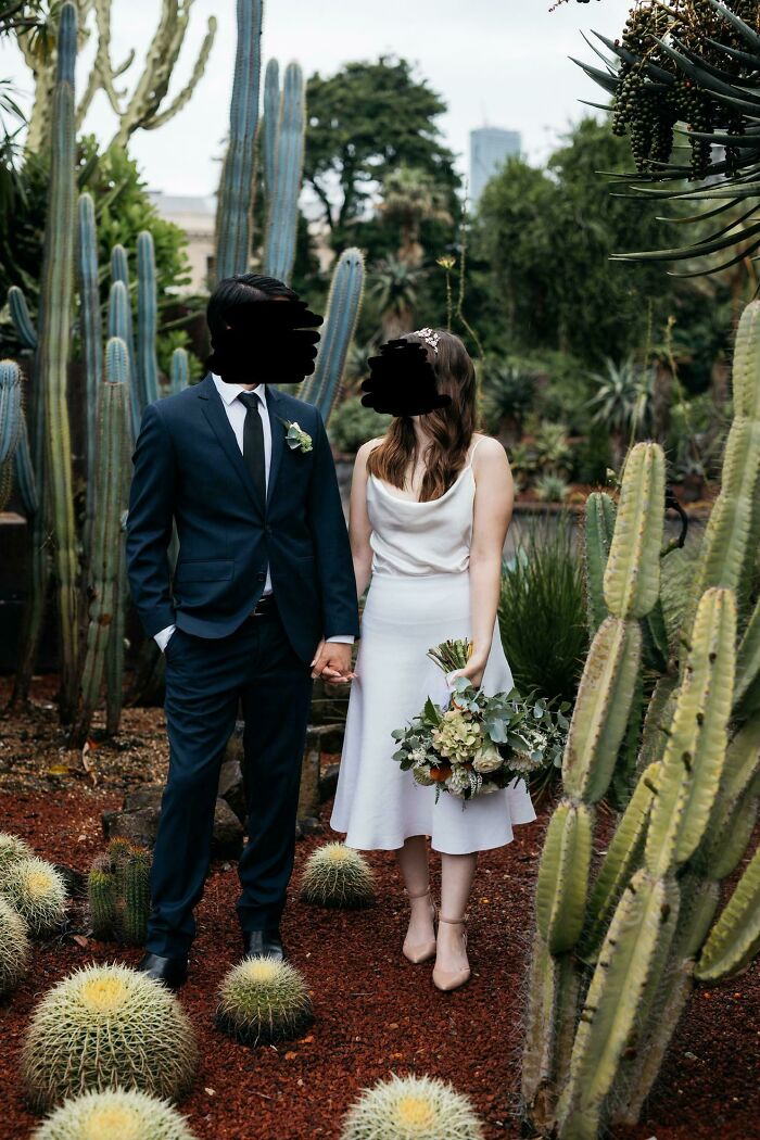 Photos Of My Elopement In My $25 Thrifted Wedding Dress! I Know It’s Not Anything Fancy, But I’m Very Happy With How It Turned Out!