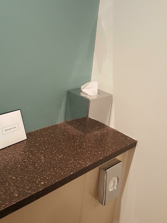 This Mirrored Tissue Box In The Hotel I Am At
