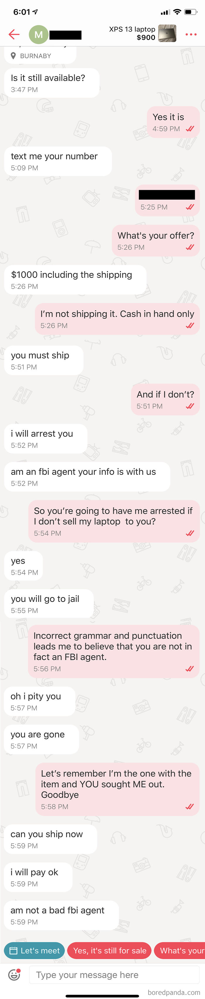 At Least He's Not A Bad FBI Agent