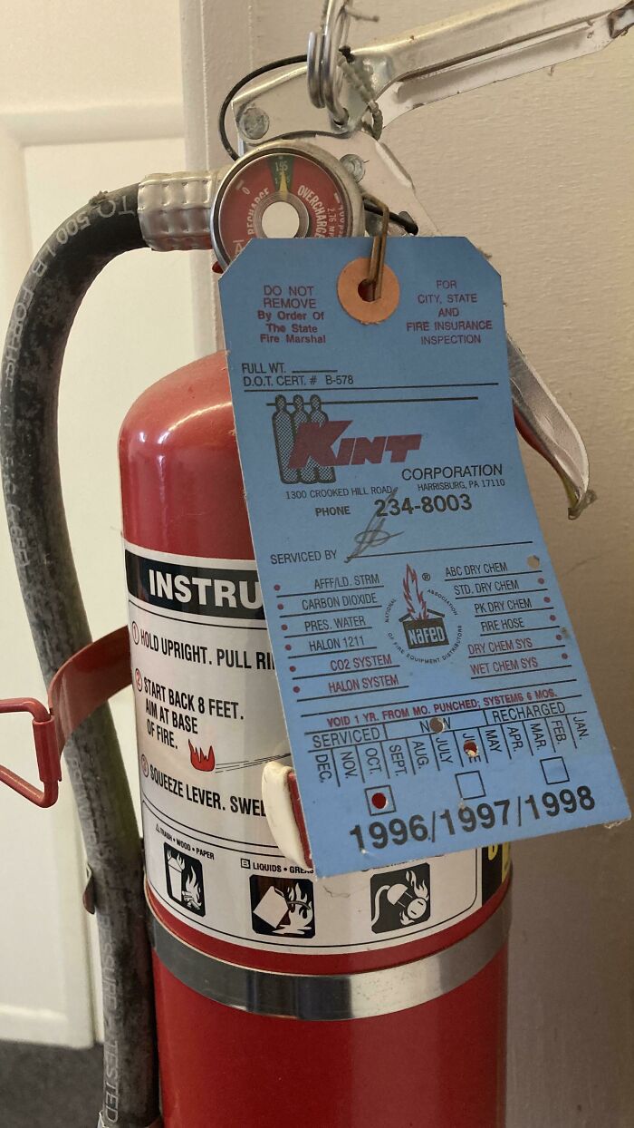 Extinguisher Where I Work. It’s The Only One