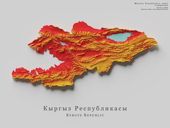 The Topography Of Kyrgyzstan