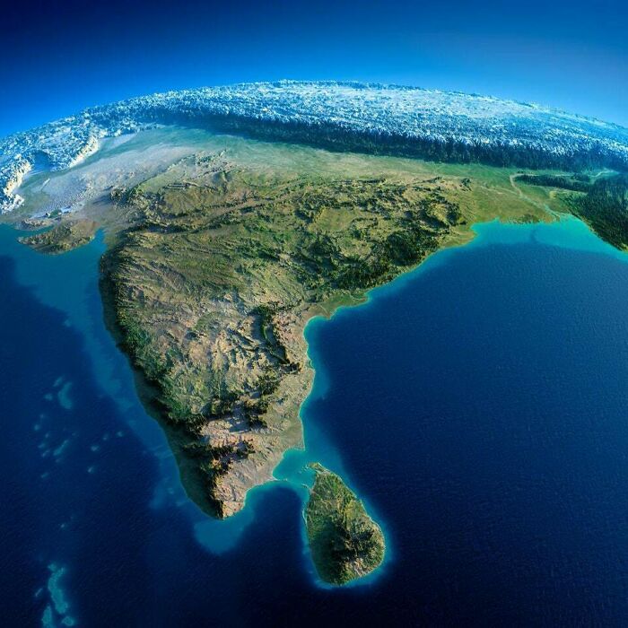 Relief Map Of India