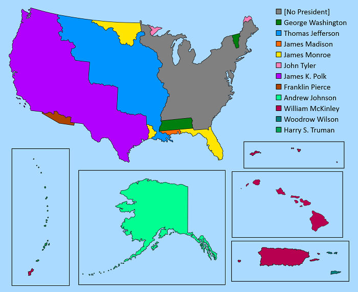 American Territorial Acquisitions Sorted By President