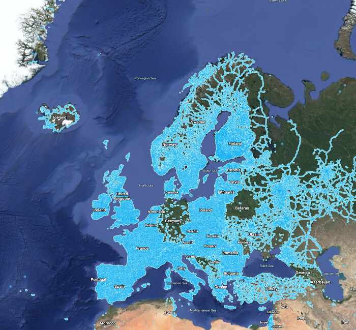 A Map Of Google Street View Accessibility Across Europe