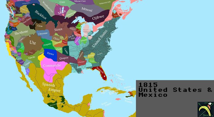 1815 United States And Mexico