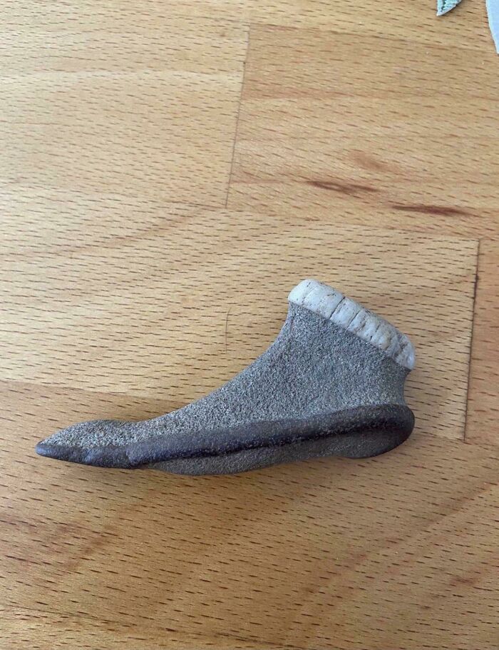Esta roca que parece un calcetín
