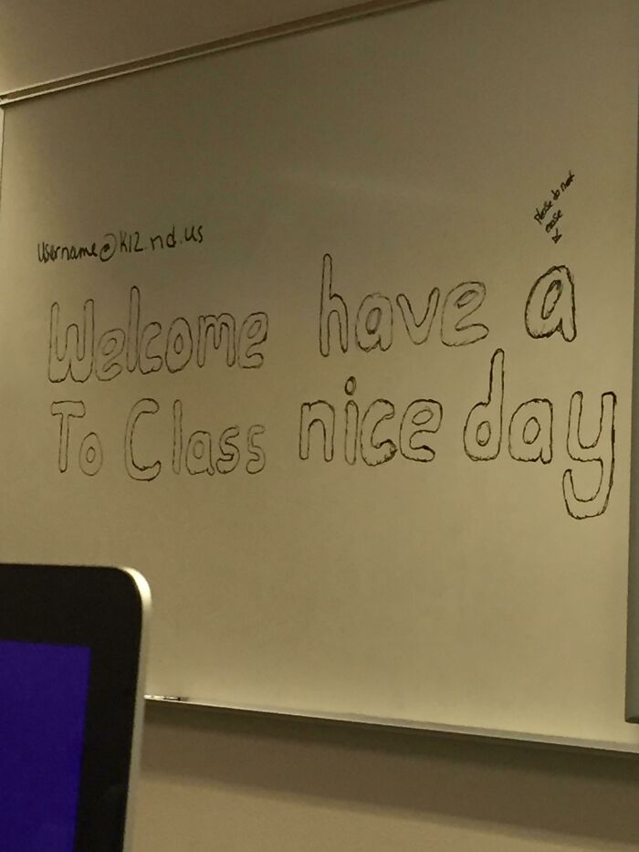 This Was In My It Class Today