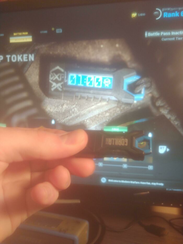 My Thumb Drive Made It Into The Video Game Call Of Duty Modern Warfare! Had To Call My Mom And Tell Her Right Away