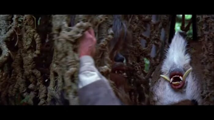 This "Creature" On Endor Is A A Deer Rear With Eyes And Teeth!