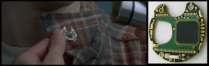 [film] The Last Starfighter (1984) The Universal Translator Attached To Alex's Collar Is A Seiko LCD Watch Circuit Board