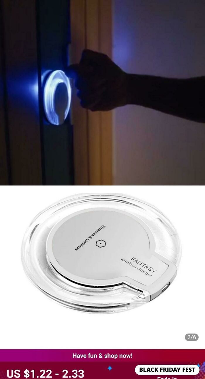 Anyone Noticed That The Door Lock Thingy Is Just A Wireless Charger From Aliexpress?
