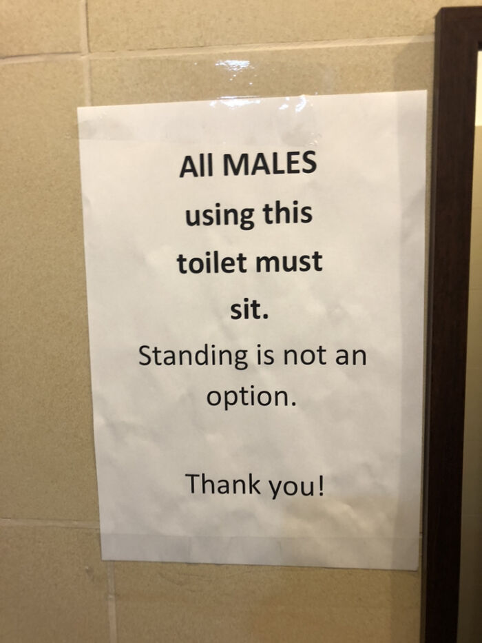 Standing Is Not An Option