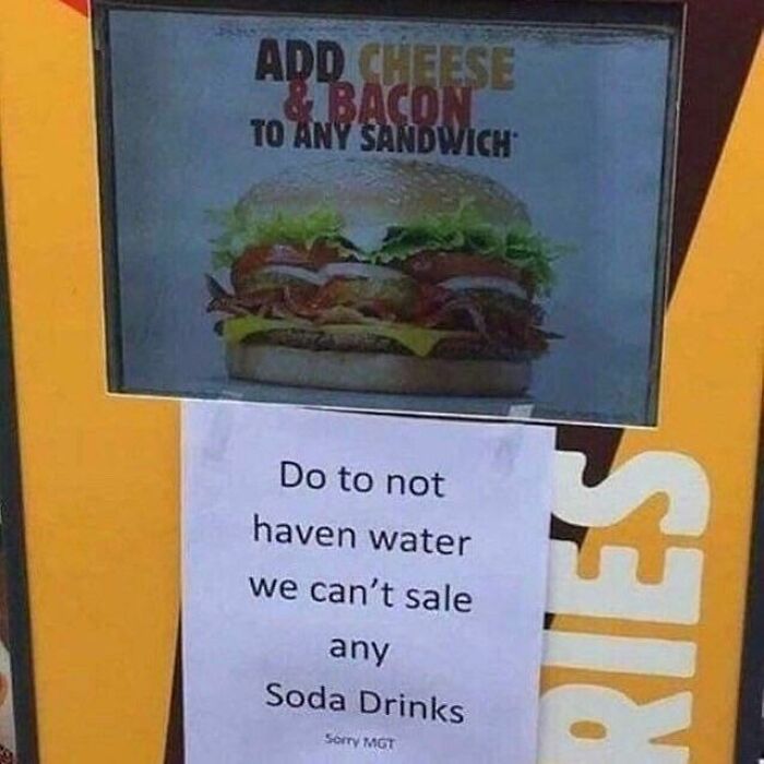 No Soda For You!