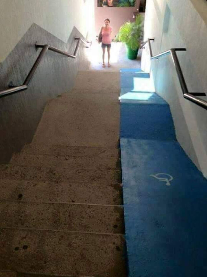 This "Handicap Friendly" Staircase