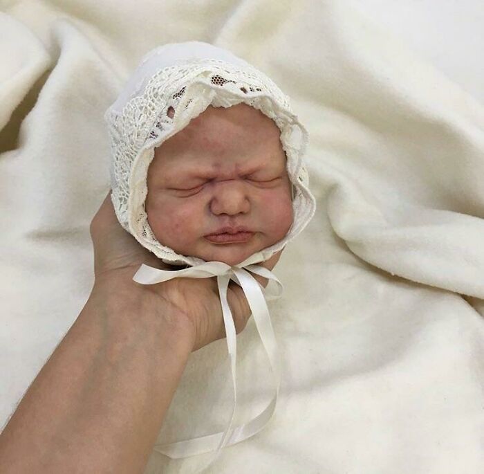 Hyper Realistic Baby Doll Head