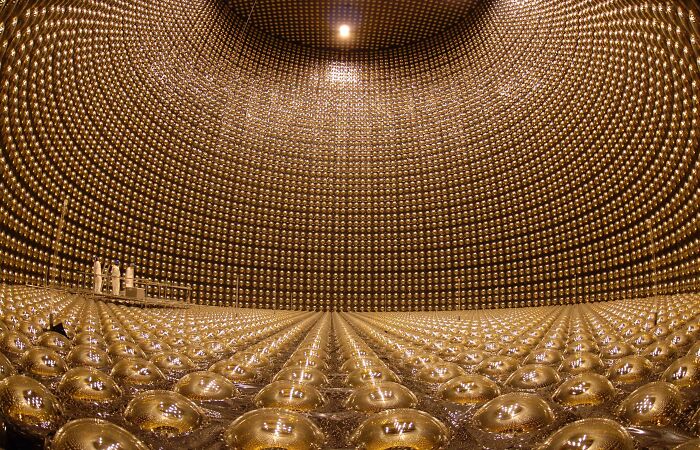 This Is Not A Set From A Movie: This Is The Super-Kamiokande, An Observatory In Japan Intended To Detect Neutrinos, A Subatomic Particle