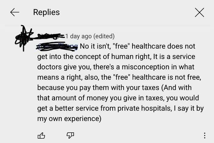 No It Isn’t, “Free” Healthcare Does Not Get Into The Concept Of A Human Right