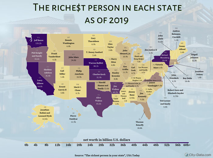 The Richest Person In Each State As Of 2019