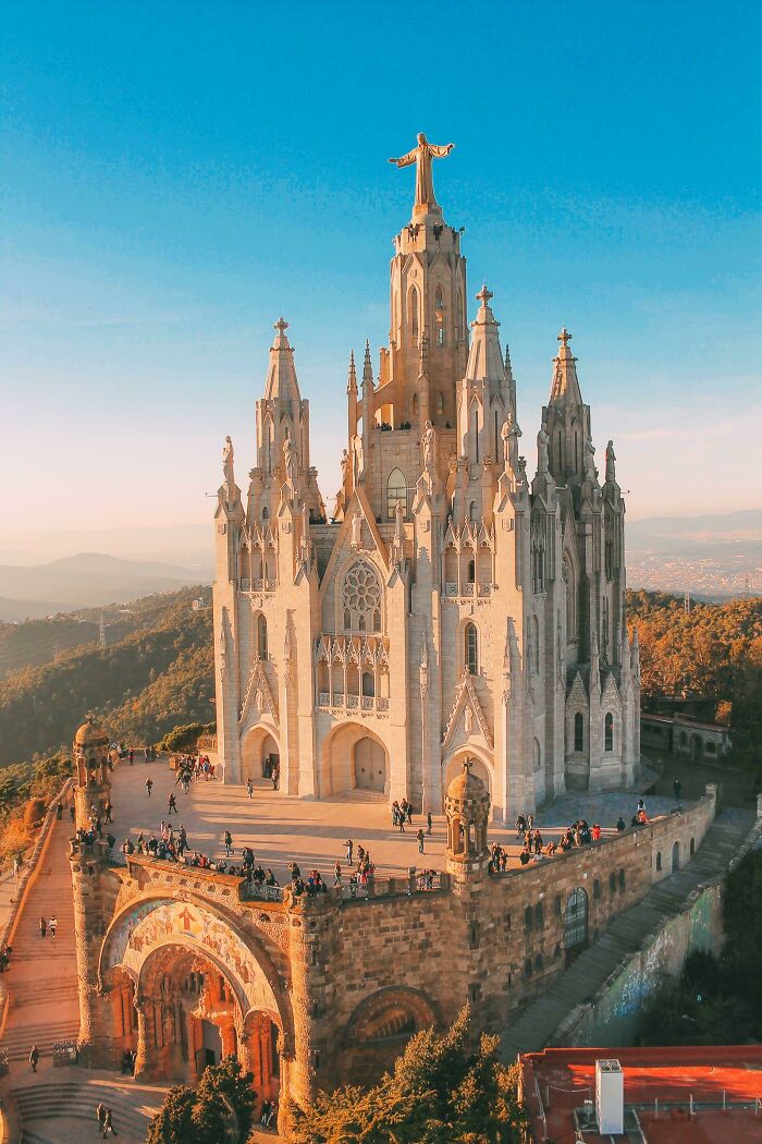 Temple Of The Sacred Heart Of Jesus In Barcelona, Spain