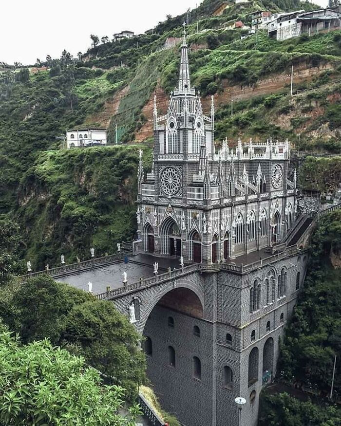 The National Shrine Basilica Of Our Lady Of Las Lajas In Nariño, Columbia