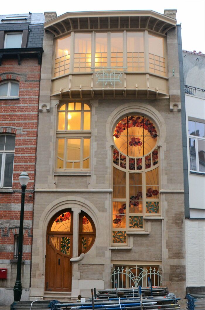 House In Art Nouveau Style, Brussels, Belgium