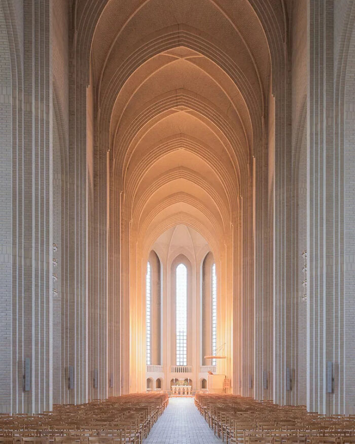 Grundtvig’s Church In Copenhagen, Denmark. Was Completed In 1940 And Its Design Is A Combination Between A Cathedral And The Style Of Old Danish Country Houses