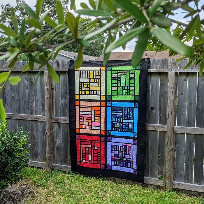 I Made A Stained Glass Quilt!