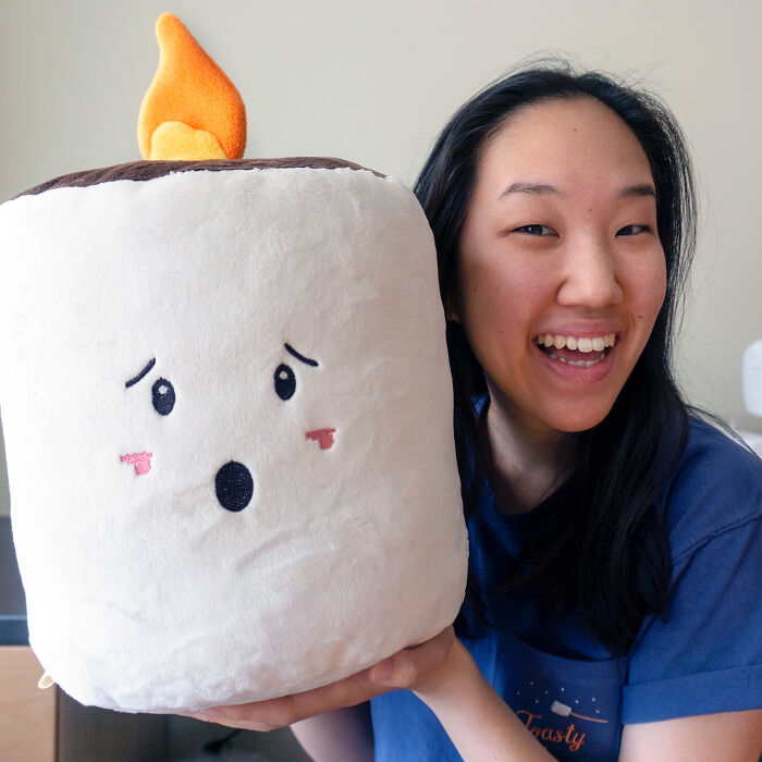 A Burnt Marshmallow Plush I Made. So Happy With The Result!!
