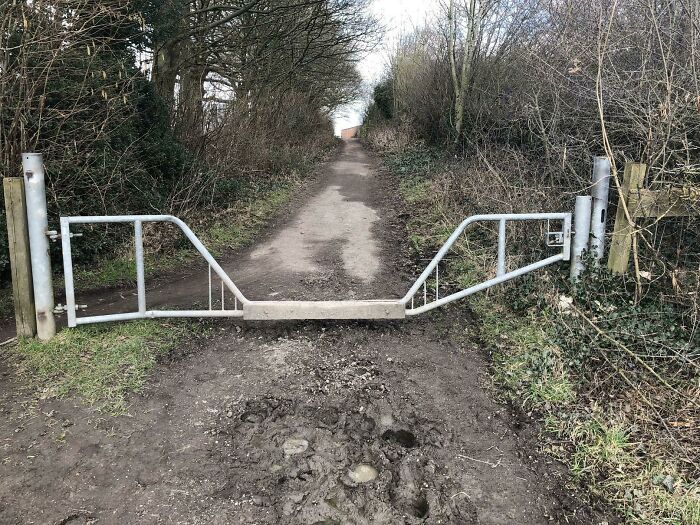 This Gate That Allows Horses But Not Vehicles