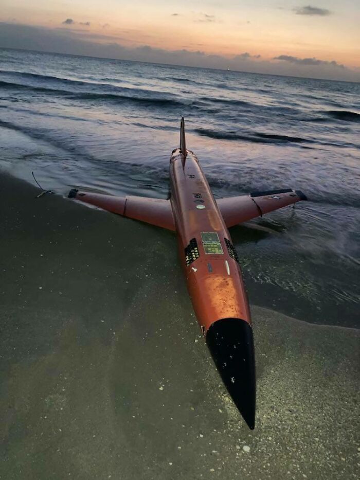 My Mom And Uncle Found A Usaf Target Drone On The Beach