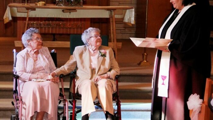 Vivian Boyack, de 91 años, se casó con su novia Alice Dubes, luego de estar juntas durante 72 años